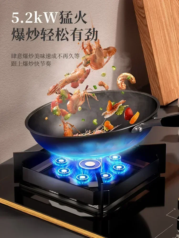Household Large Flame Single Burner Gas Stove for Natural LPG, with Cooktop gas cooker