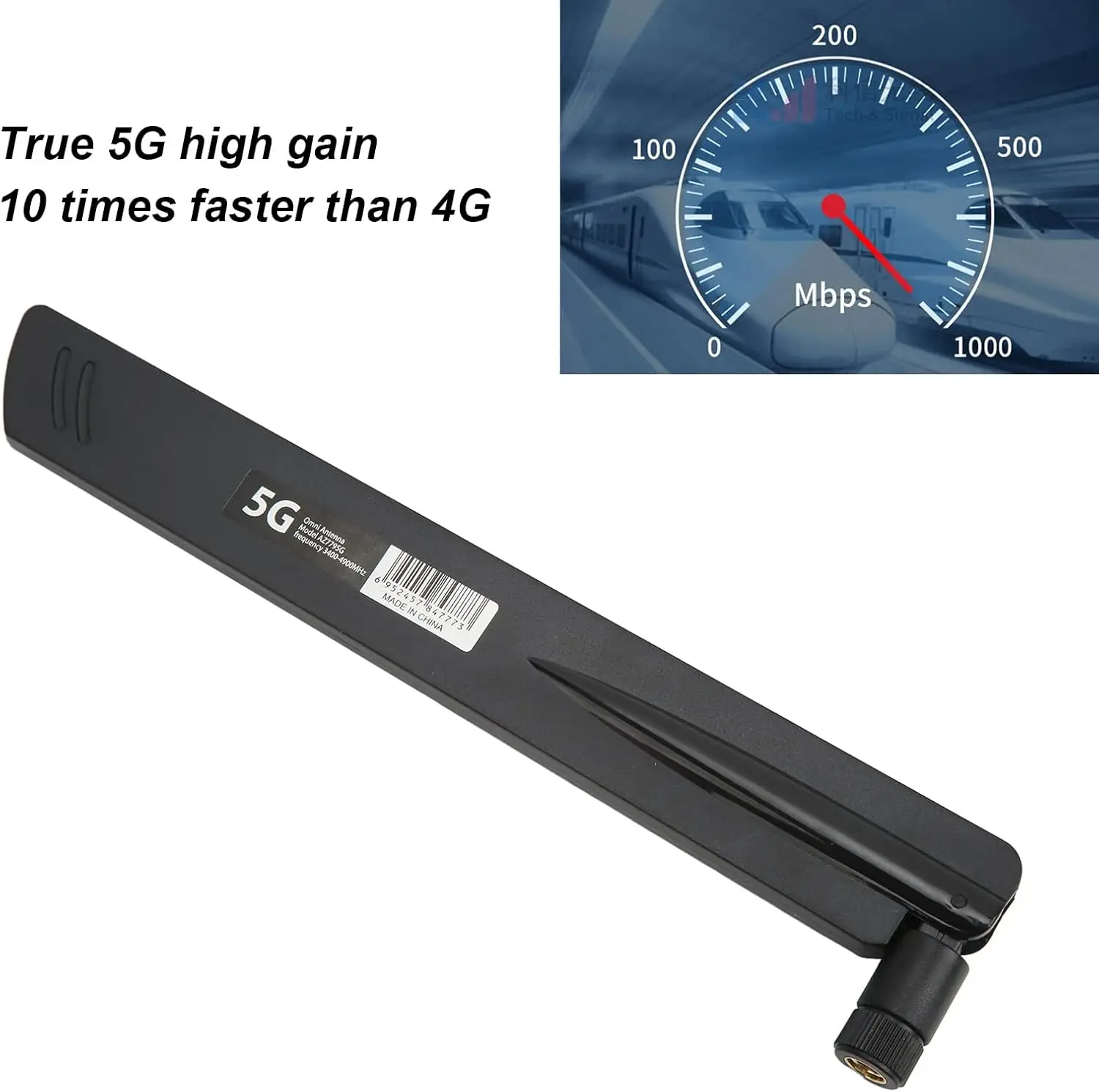18dBi 4G 5G LTE SMA 남성형 고이득 안테나 600-6000MHz 광대역 외부 안테나 (라우터, 모뎀, IoT 게이트웨이용)