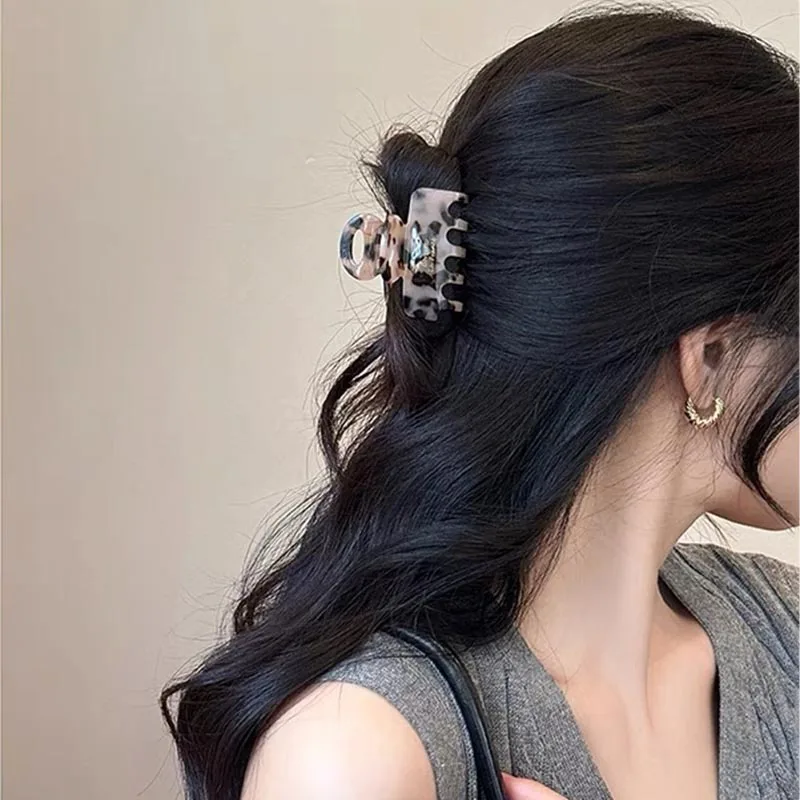Exquisite Acetat Haar Krabbe 5,5 cm Elegante Hai Haar Krallen Haarspangen Haarnadeln Für Frauen Mädchen Haar Zubehör Koreanische Kopfbedeckungen – Detail 9