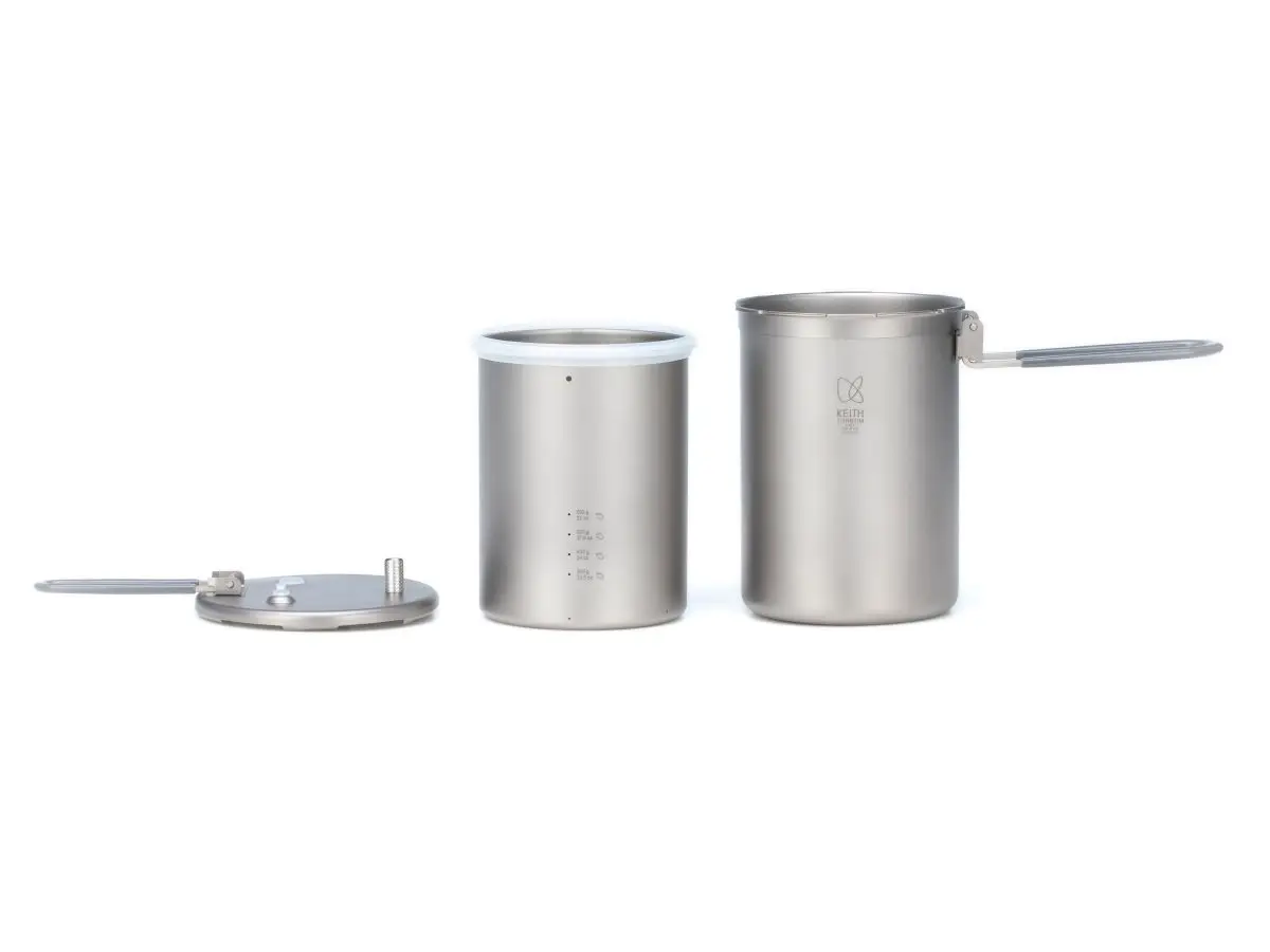 KEITH Titanium Ti6302 High-Altitude (Mountain) Pressure Cooker Camping Hiking Tableware 5