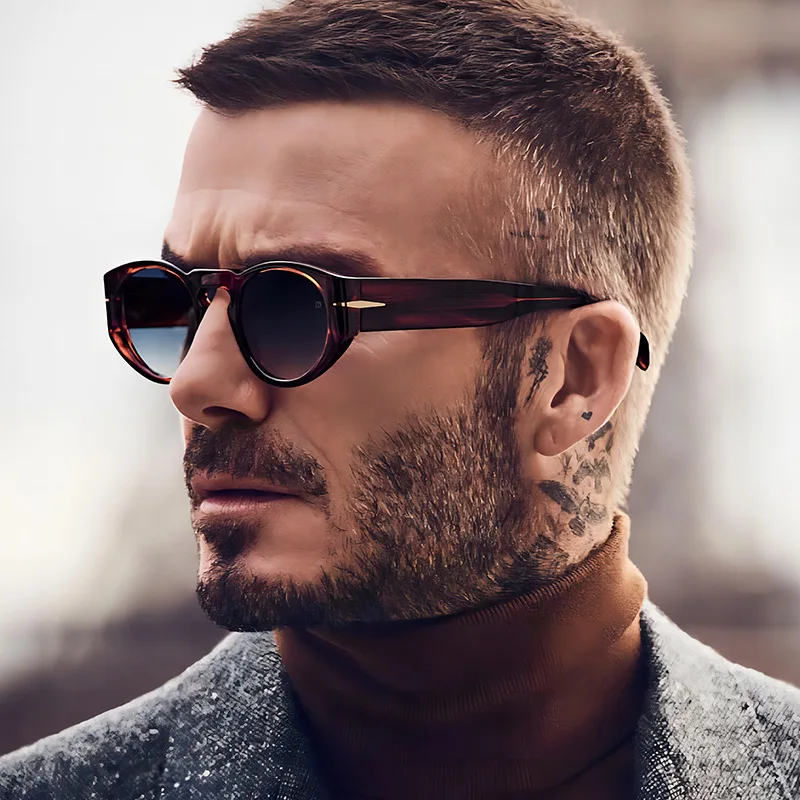 Gafas de sol redondas para hombre y mujer estilo retro uv400_voghion.com