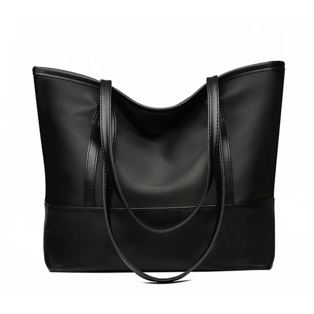 Dam 2024 Moderiktig Canvas Axelväska Minimalistisk Oxford Buttot Vattentät Stor Kapacitet Mammaväska_voghion.com