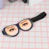 Creative Funny Glasses Eye Eyeshade 3D Stereoscopic Spoof Sleeping Eyeshade for Home Travel Outdoor Pretend to be Graceful 4