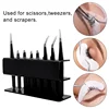 6/8 Holes Acrylic Eyelash Tweezer Storage Holder Portable Durable Tweezers Stand Shelf Eyelashes Extension Supplies Makeup Tools 3