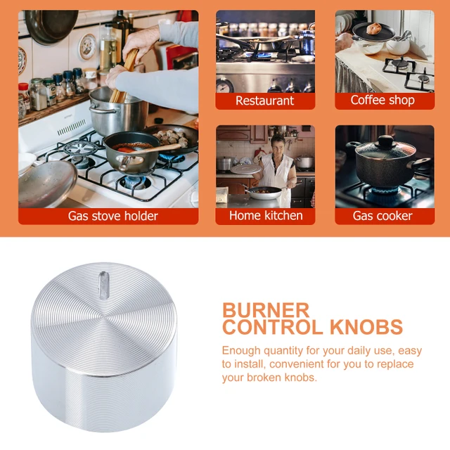 Set Di 8 Manopole Per Fornelli In Metallo - Diametro 6 Mm, Sostituzione Per Piano Cottura A Gas - Foto 6