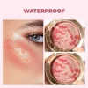 8 Colors Shimmer Blush Marble Baked Rouge Long-lasting Waterproof Matte Concealer Highlighter Blush Suitable for Valentine's Day 5