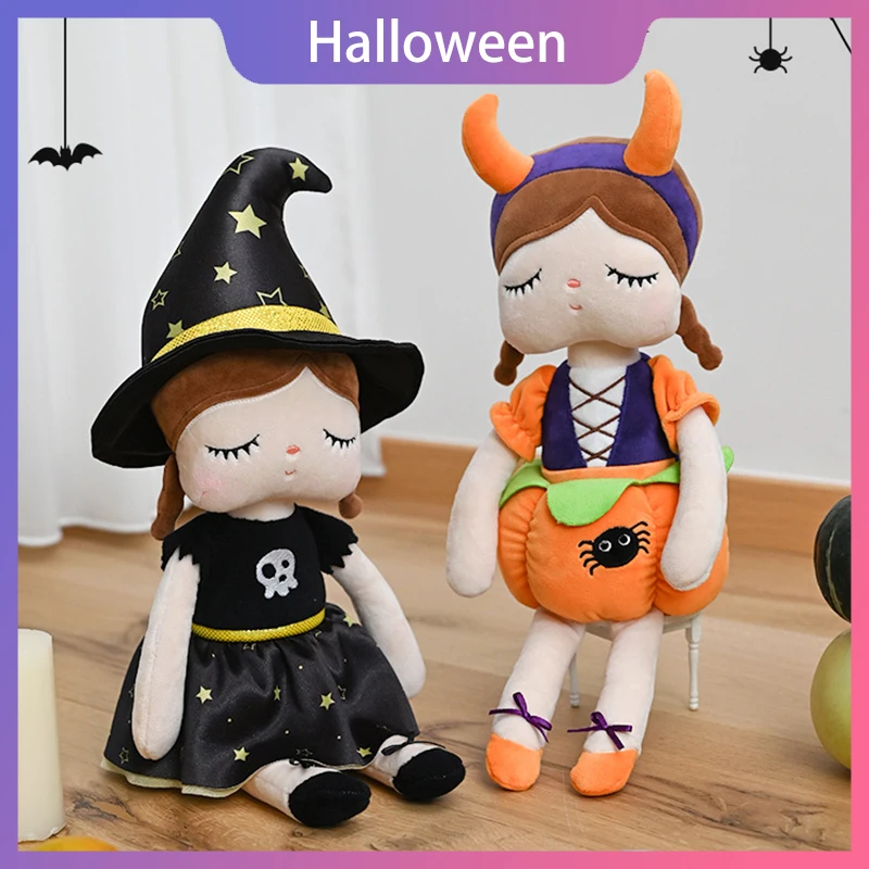 

Новинка Metoo Хэллоуин Тыква Ведьма плюшевые куклы аниме мультфильм кавайные милые мягкие игрушки животные домашний декор подушка подарки на день рождения для детей