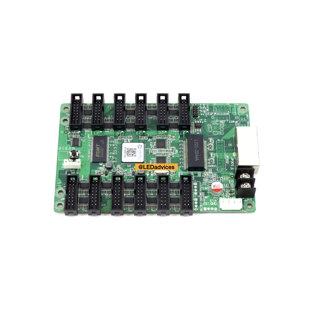 

Linsn RV908M32 Receiving Card For LED Screen Video Wall Rental LED Display Fixed Installations With 12pcs of HUB75 Ports