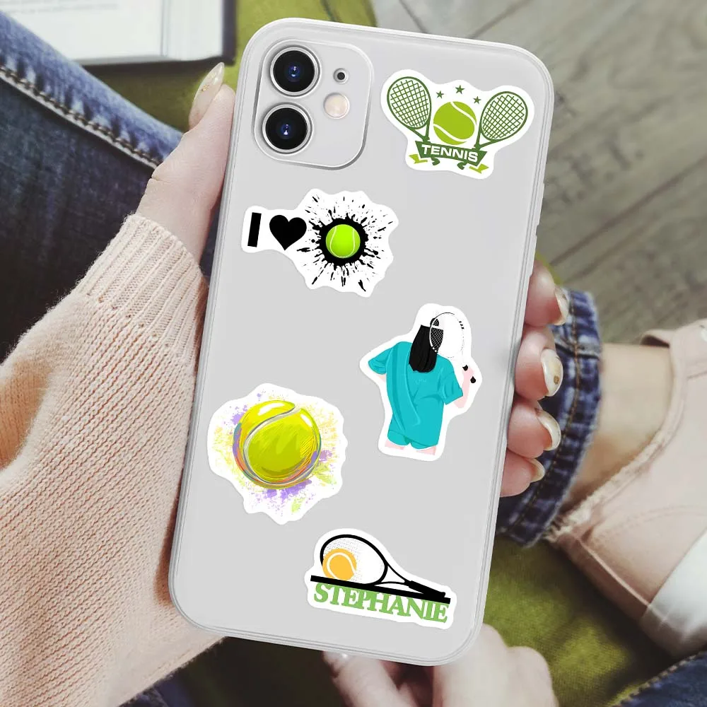 Decorative Stickers Stationery Stickers Stationery Supplies Cool Tennis Sport Sticekrs Kid DIY Toy Gift Decorative Decal for Scrapbook Journal Diary Laptop Phone Bottles Luggage Waterproof