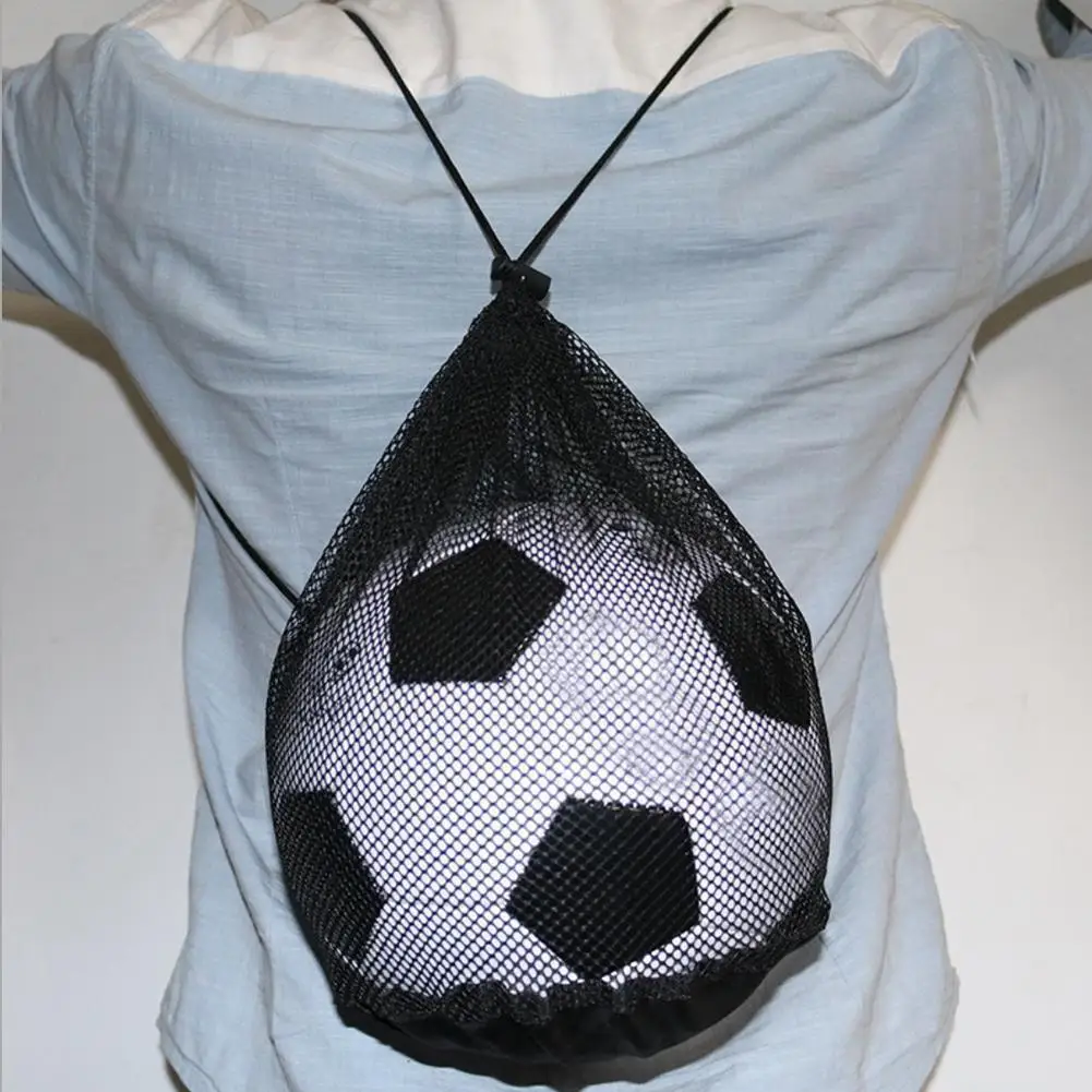 Promotion Nylon Portable Basketball Cover Mesh Bag Outdoor Sports Football Soccer Bags Storage Storage Volleyball Ball Back G8x0 basketball net bag nylon single ball football storage bag single ball carry outdoor sports soccer volleyball mesh bag baloncesto