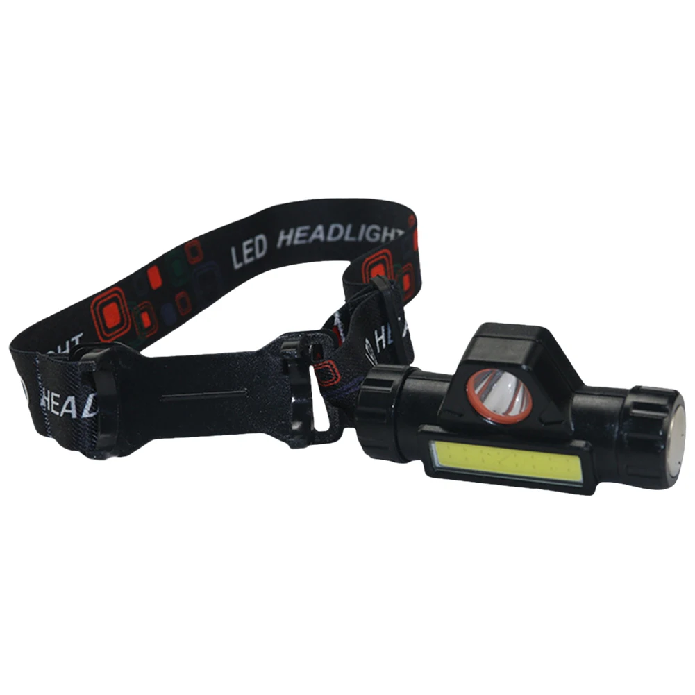 Mini LED Headlamp Waterproof Super Bright Head Torch USB Rechargable 2 Modes Adjustable Headband Outdoor Camping Fishing Lantern