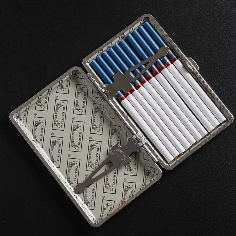 New Woman Cigarette Case Box Leather High Quality Metal Frame Pouch  Container Portable Box-Up To 20 Cigarettes Volume Best Gift