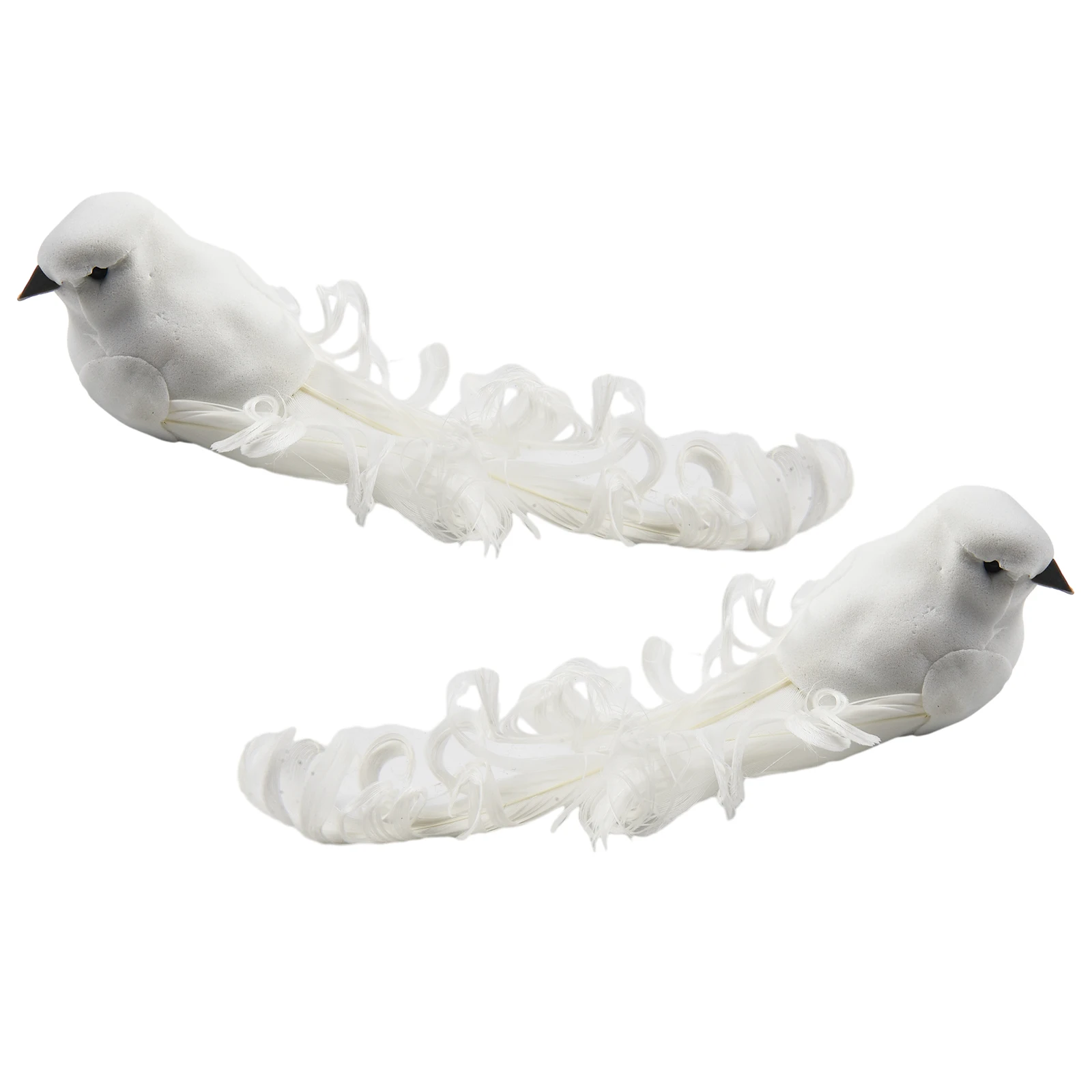 

Décor Artificial Bird 15x3.5x4.5cm White 4PCS Christenings Decorative Foam For Wedding Lover Peace Doves Portable