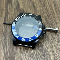 Enhanced Product Title:  
Black Finish GMT Series Bezel Watch Case with Sapphire Glass - 40mm - NH34 35 36 38 (TOP - 51)