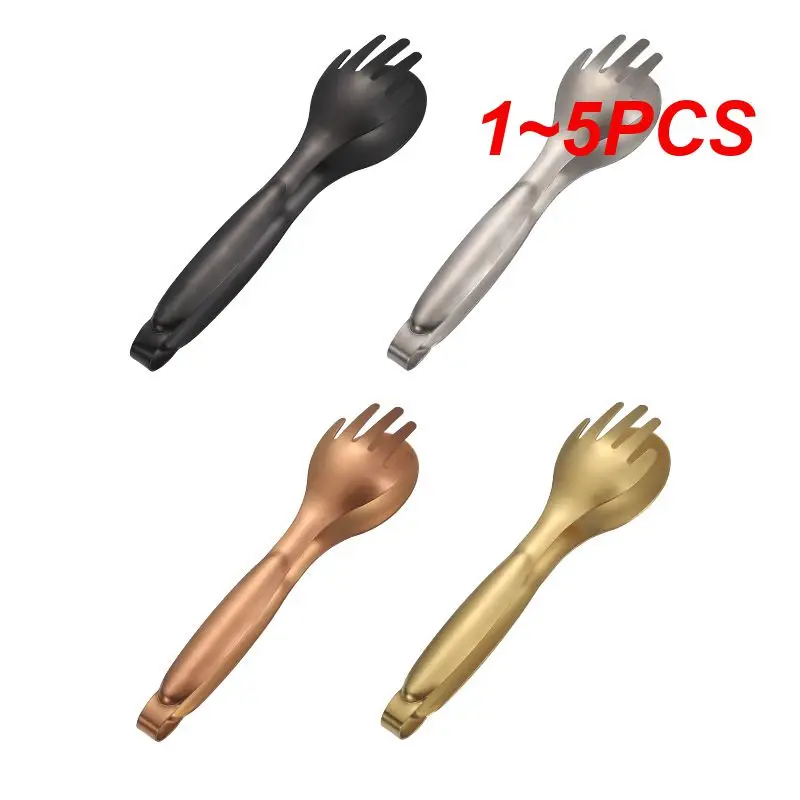 Stainless Steel Food Tongs 1~5pcs Buffet Food Kitchen Utensils BBQ Clips