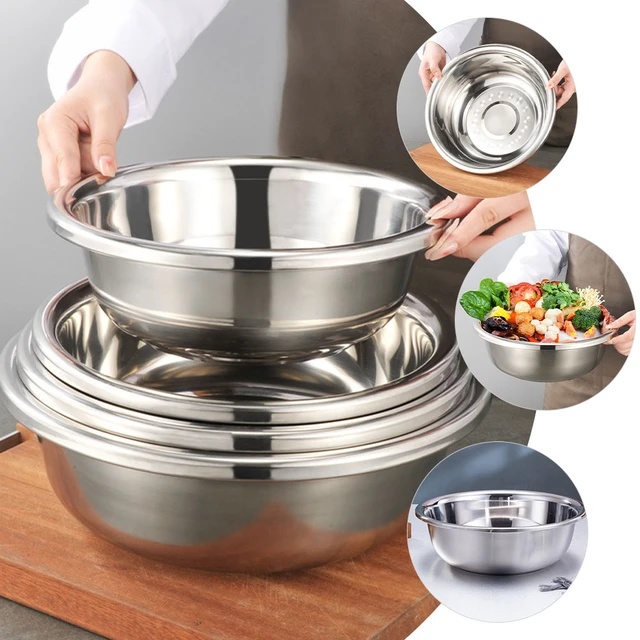 Stainless Steel Vegetable Basin Extra Large Mixing Bowl Metal