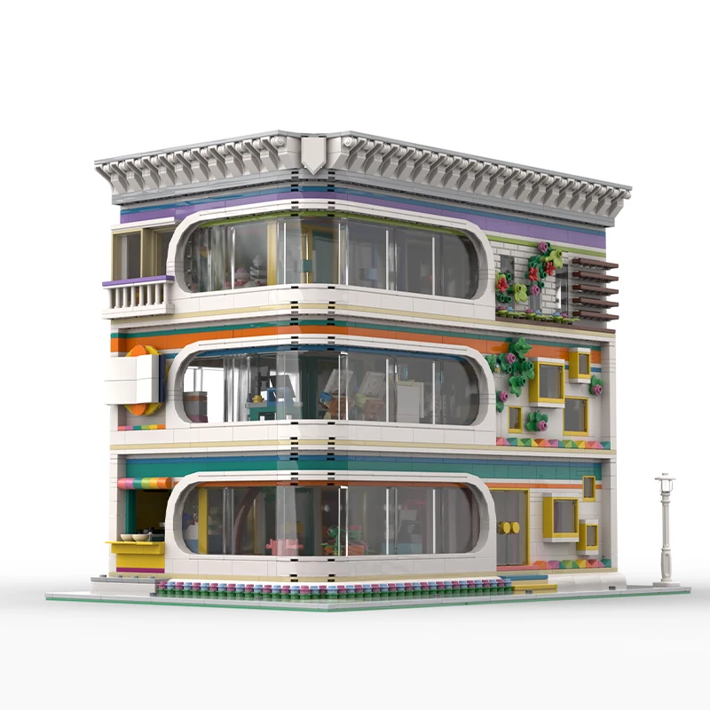

2816PCS City Hot Selling Street View Moc Modular Friendship Tower Building DIY creative ideas Children Toy birthday Gift Blocks