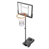 Basketball Hoop, 5-7 ft Adjustable Height Portable Backboard System, 32 inch Basketball Hoop & Goal, Kids & Adults Basketball Set with Wheels, Stand, and Fillable Base, for Outdoor/Indoor
