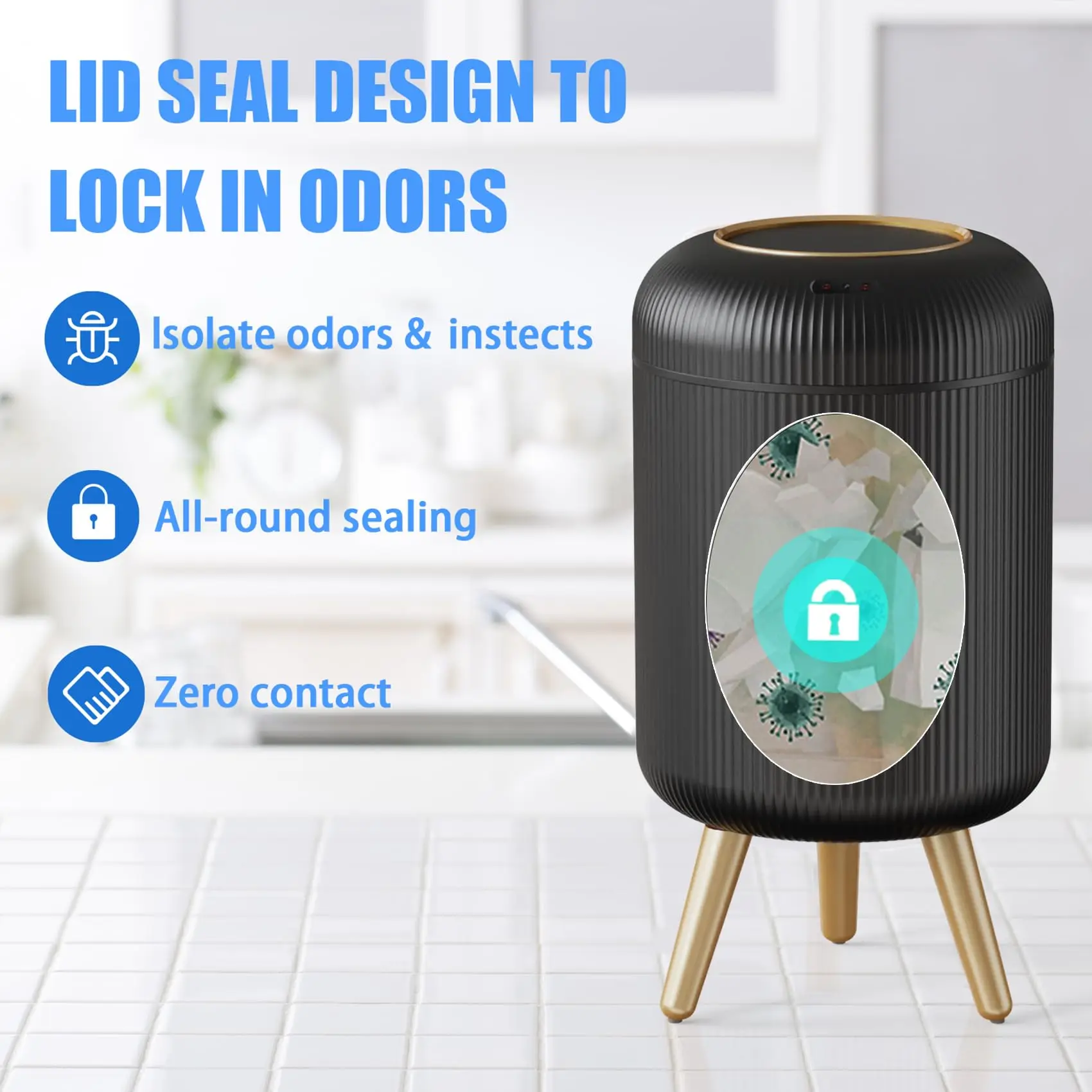 Smart Automatic Sensor Dustbin with Lid