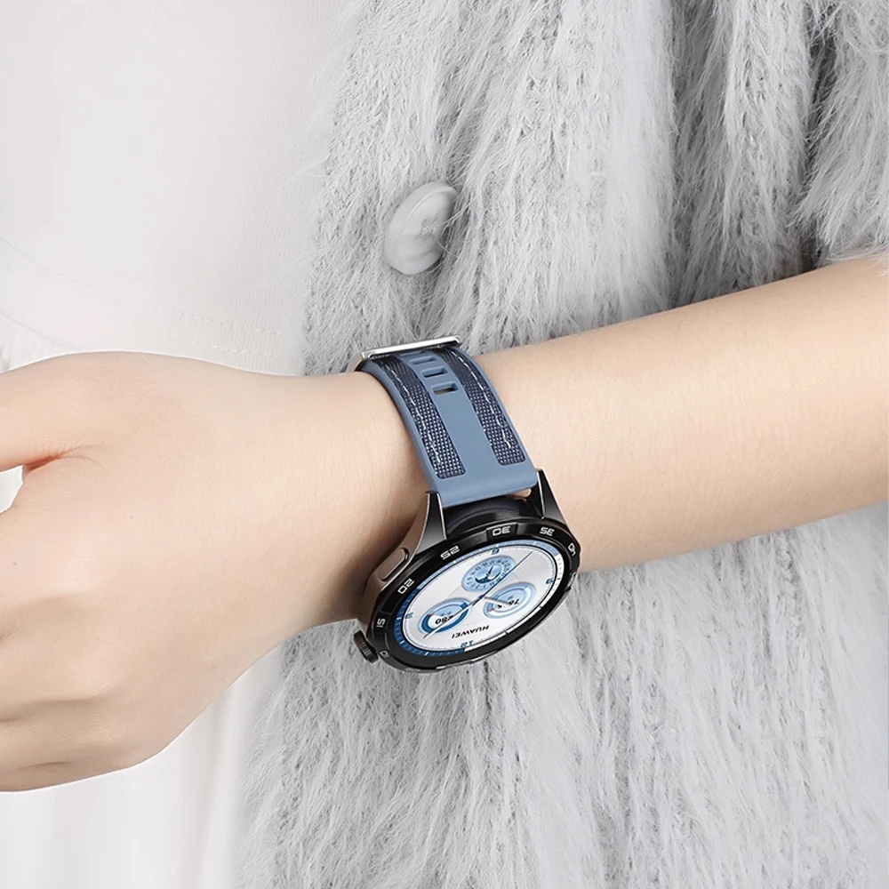 Versatile Nylon + Silicone Watch Strap - 18mm/22mm Bracelet