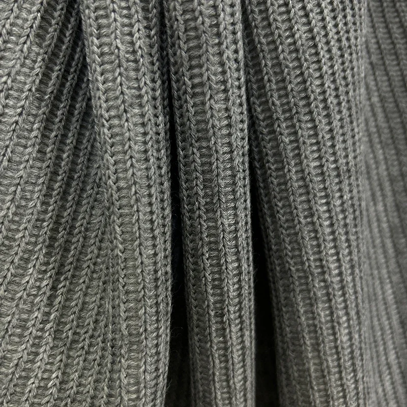 Knitted Fabric Casual Cotton Sweater Hoodie Striped Solid Color Soft for Clothing Diy Sewing By The Meter Cloth