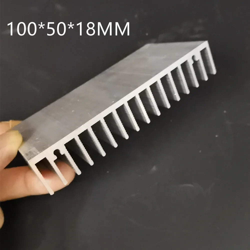 Aluminum Heatsink Cooling Pad For High Power LED IC Chip Cooler Radiator Heat Sink for LED COB Light 100*18*L50MM