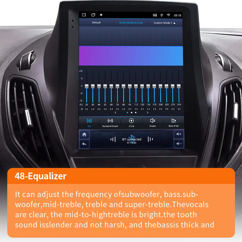 JIUYIN Android13 Car Radio For Ford Transit Connect 2014 -2018