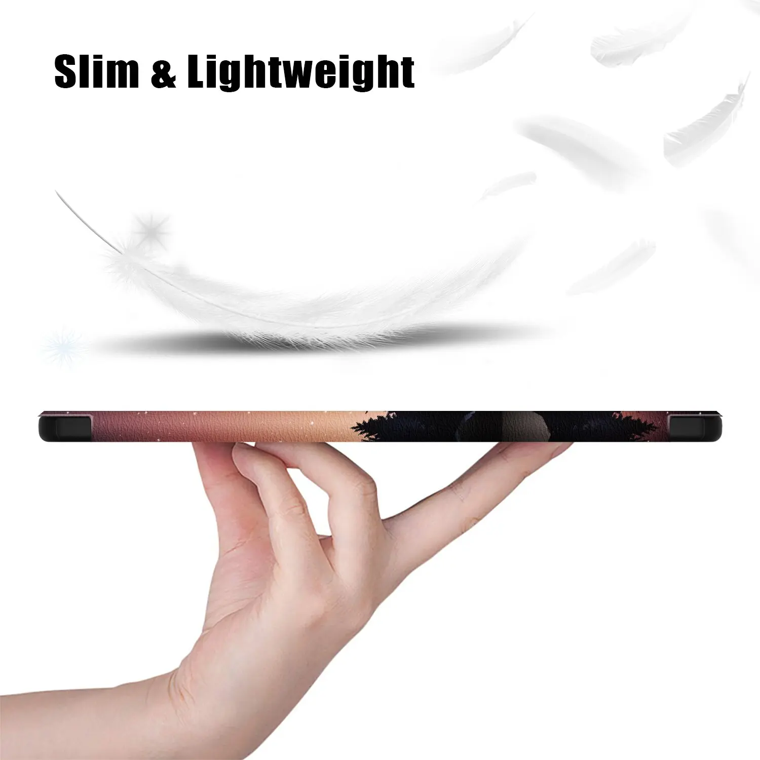 Premium Tri-Fold Case with Auto Wake Function for Lenovo Yoga Tab Plus 12.7 Tablet