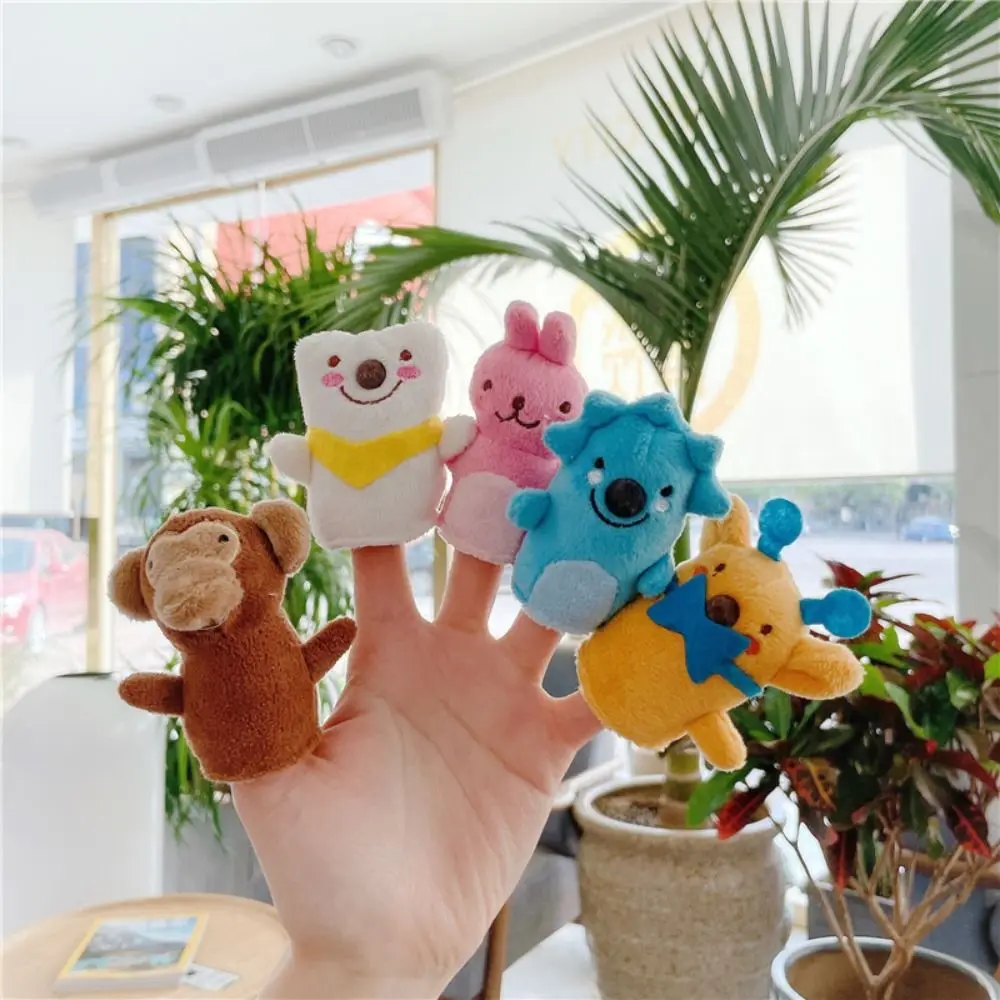 

10pcs/set Duck Plush Finger Puppets Cartoon Animal Fiber Cotton Hand Puppet Soft Doll Toy Baby Favor Dolls Educational