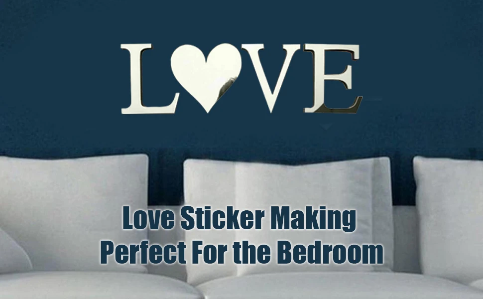 Home Wall Decor Stickers, Sign Wall Art Decals Decor Self Adhesive Removable Eco-Friendly for Home Kitchen Bedroom Decoration.