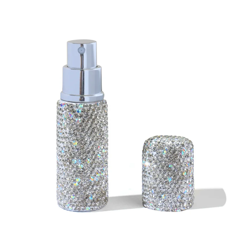 Neue 10 ml Tragbare Mini Diamant Glas Nachfüllbare Parfüm Flaschen Spray Pumpe Leere Kosmetische Behälter Zerstäuber Fläschchen Für Reise – Detail 3