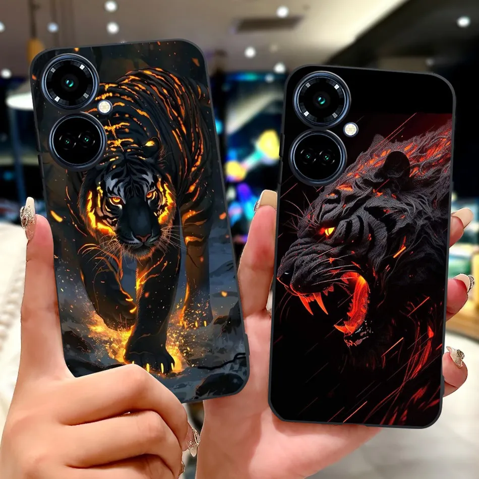 Elegant Butterfly Cat Black Silicone Soft Phone Case
