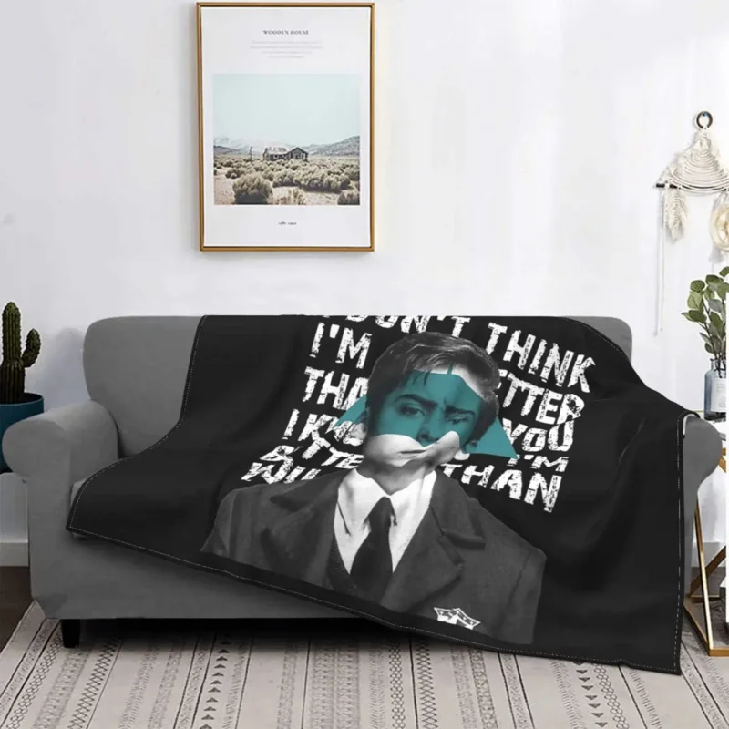 

Umbrella Academy Klaus Blankets Fleece Lightweight Thin Throw Blankets for Outdoor Travel Bed Rug