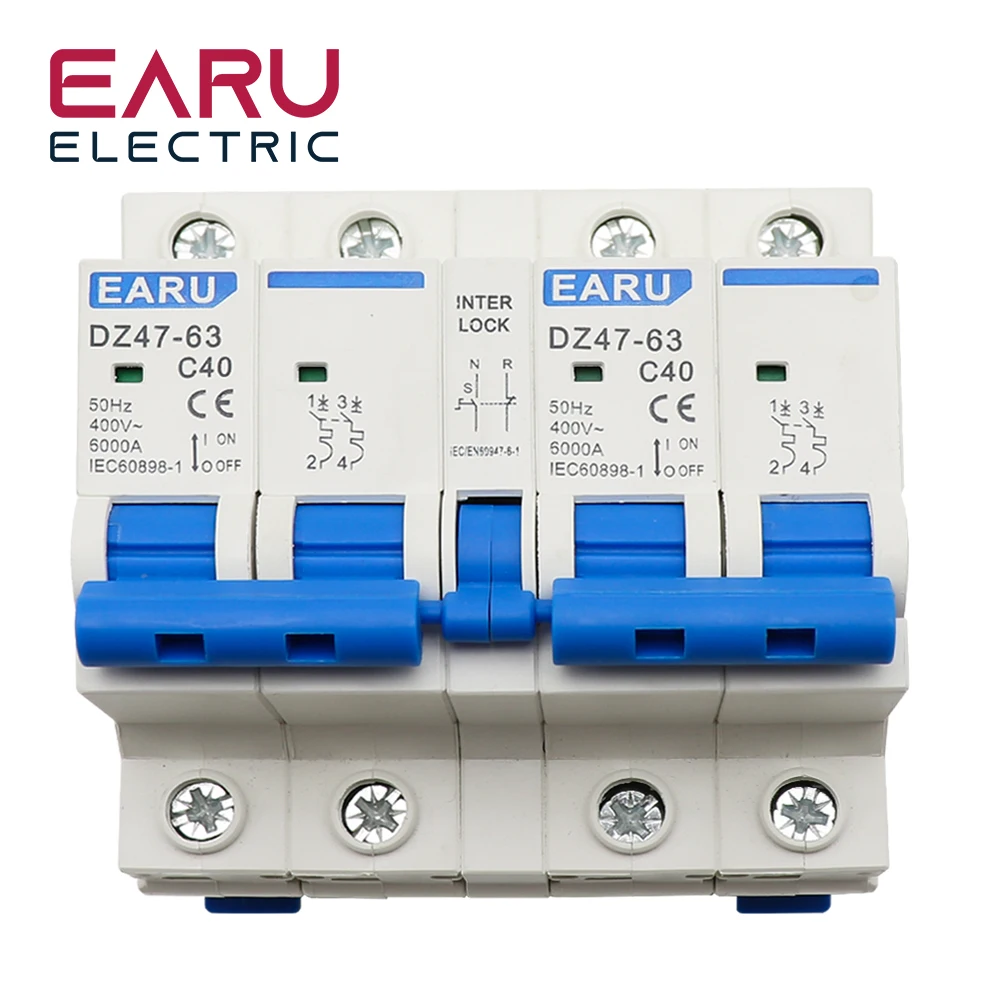CA Dual Power Manual Transferência Interlock Circuit