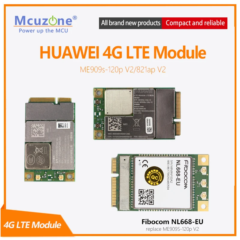 

NEW Original Huawei Mini-PCIe ME909s-821ap V2 LTE Cat4 WCDMA GSM Module FDD/DC 3G/4G Raspberry Pi Jetson Nano AI