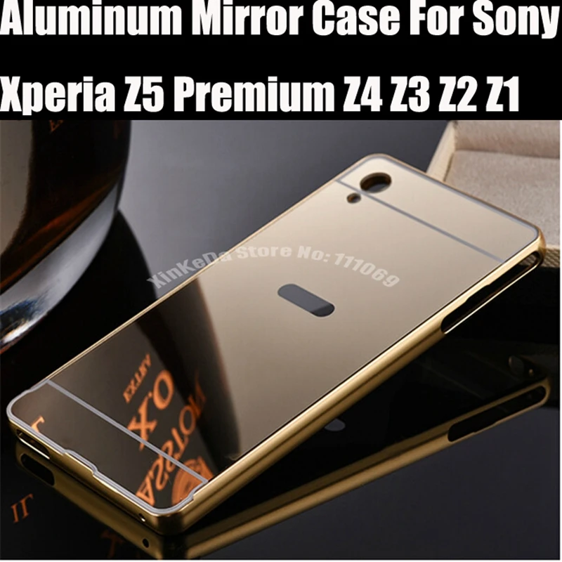 bezoeker Hoofdstraat betreuren 10pcs Luxury Aluminum Metal Mirror Case For Sony Xperia Z5 Premium Z4 Z3 Z2  Z1 Compact Mini Dual M4 M5 Aqua C3 C5 Back Cover - AliExpress