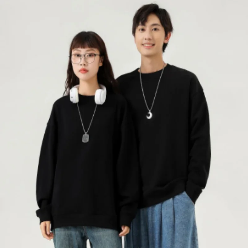 Cotone uomo e donna collare rotondo vestiti personalizzati maniche lunghe primavera autunno t-shirt stampato logo ricamo logo 3