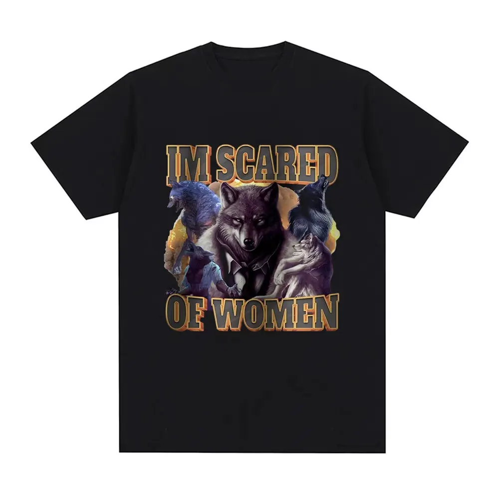 Human By Day, Wolf By Night - Funny Oversized Graphic T-Shirt