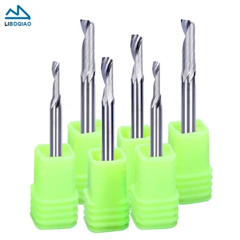 알루미늄 3.175/4/5/6/8/10mm 섕크 솔리드 초경 단일 플루트 합금 엔드 밀 cnc alu 밀링 도구에 대 한 1 pcs 밀링 커터