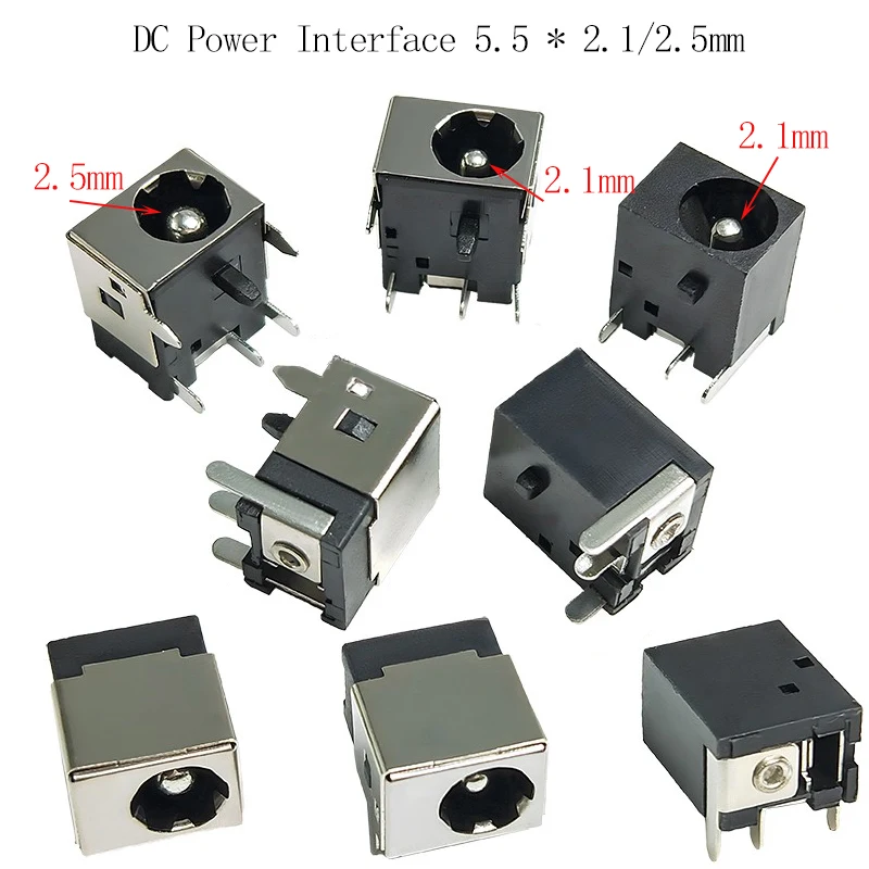 2-10 stücke DC Power Interface 5,5*2,1/2,5mm DC Steckdose DC044A 3 Pin 5 Pin 5,5x2,1 5,5x2,5 DC Jack Für MSI ASUS Laptop Port