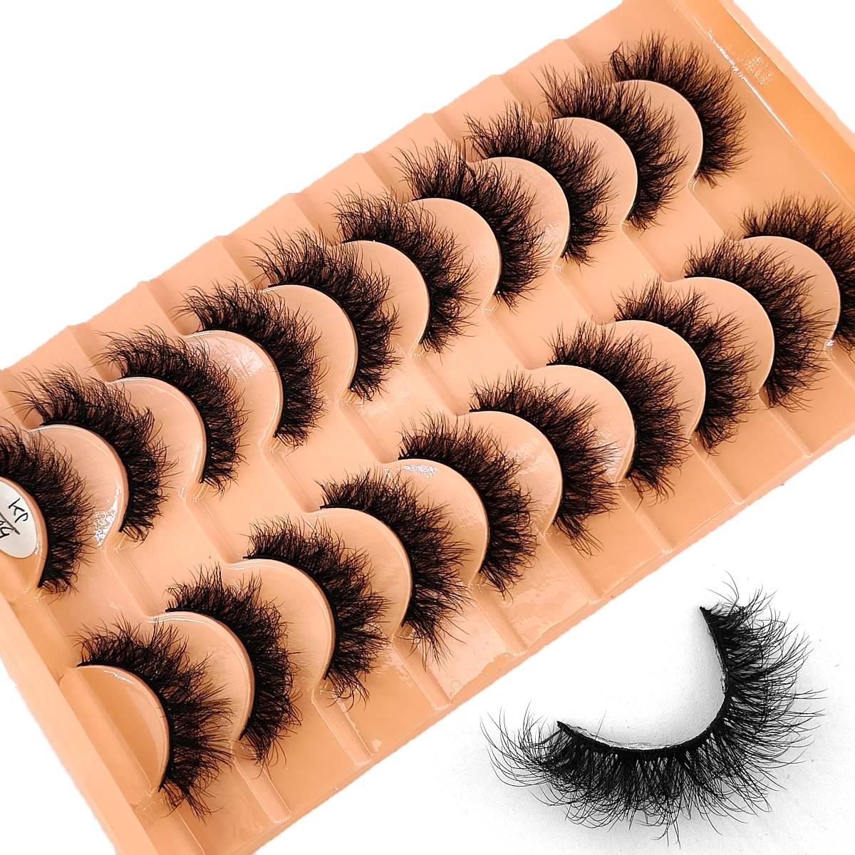 Neue 10 Paar Wimpern Make-up weiche flauschige Nerz falsche Wimpern dicke handgemachte Volumen Nerz Wimpern Faux Cilos natürliche gefälschte Wimpern – Detail 35