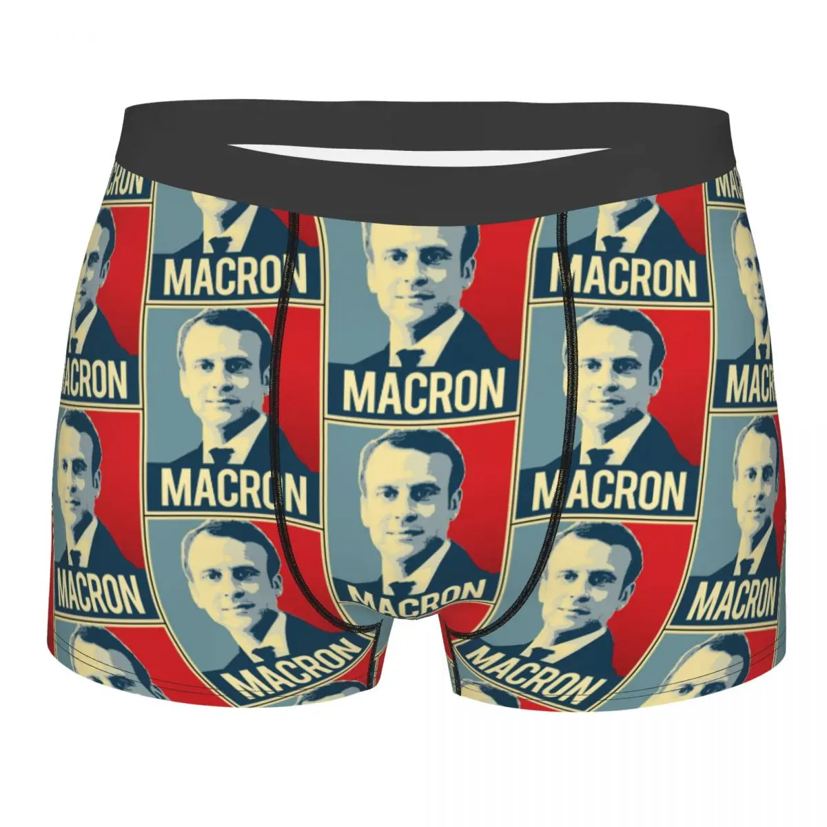 

Macron Propaganda Humor Underpants Homme Panties Male Underwear Ventilate