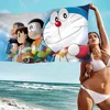 Cute D-Doraemons Cartoon Microfiber Blanket Quick Drying Beach Towels Oversized Printing Super Absorbent Pool Towel Blanket 1