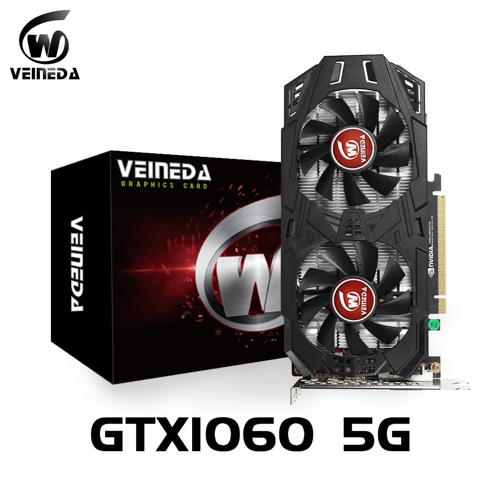 Видеокарта VEINEDA GTX 1060 5 Гб 6 ГБ 3 8008 МГц бит GDDR5 видеокарта для nVIDIA GeForce Games gtx1060 1050Ti |
