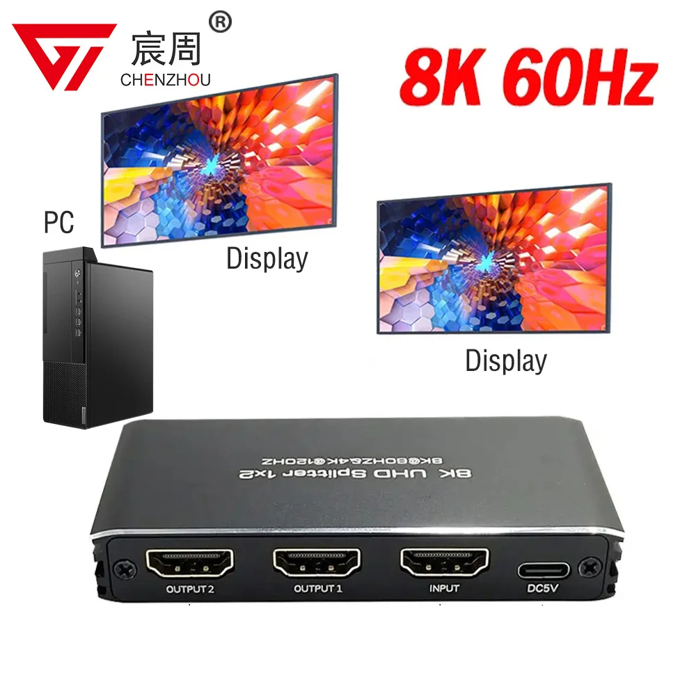 

Сплиттер HDMI 1 в 2, 8 к, 60 Гц, 4 к, 120 Гц