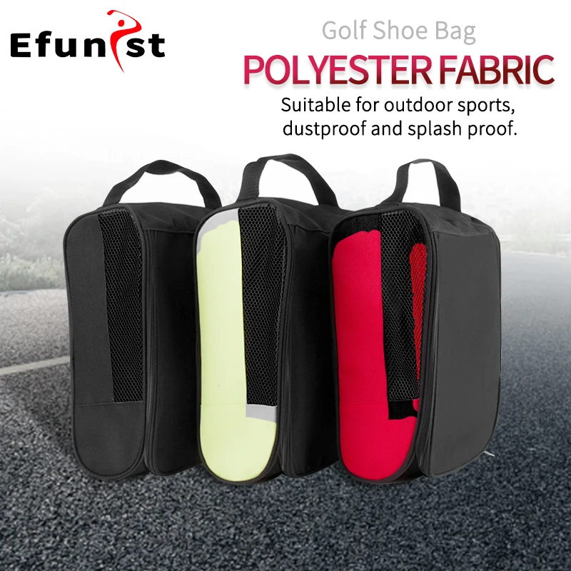 Golf Shoe Bag 1Pcs Portable Zipped Sports Breathable Case