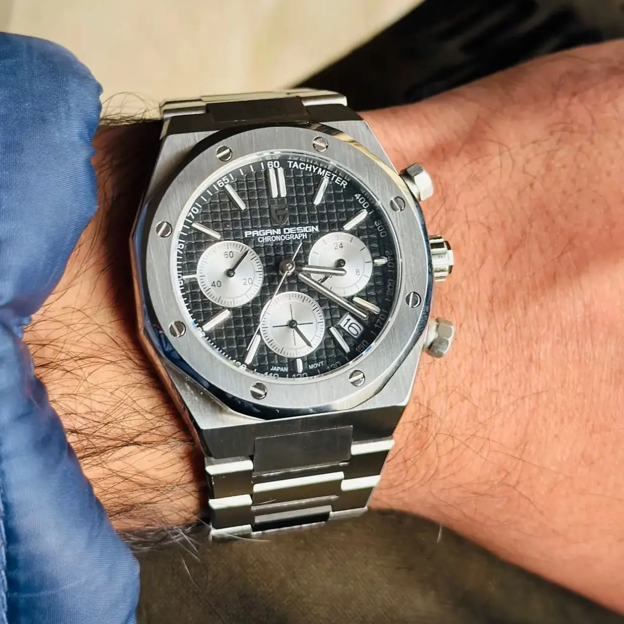Pagani Design 2026 New Vk63 Men's Quartz Watch 40mm Sapphire Stainless Steel Waterproof 20bar Luminous C3 Sports Chronograph, Alina Gadgets