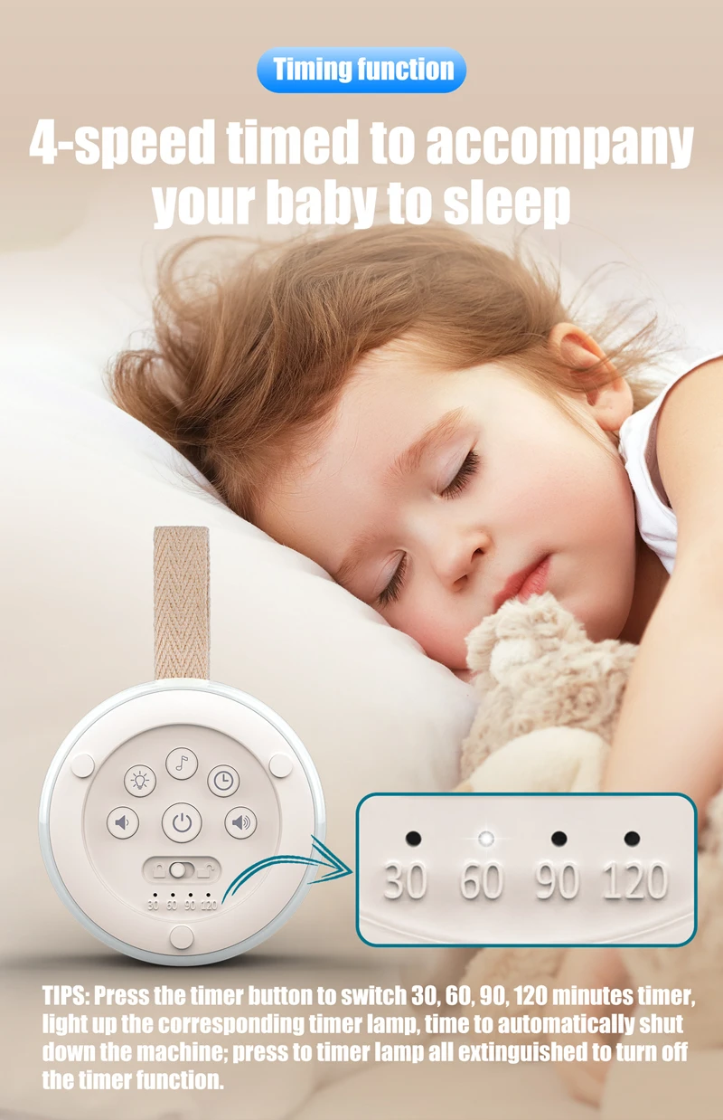 Intelligenter Lautsprecher Zur Babyschlafhilfe Mit White Noise_voghion.com
