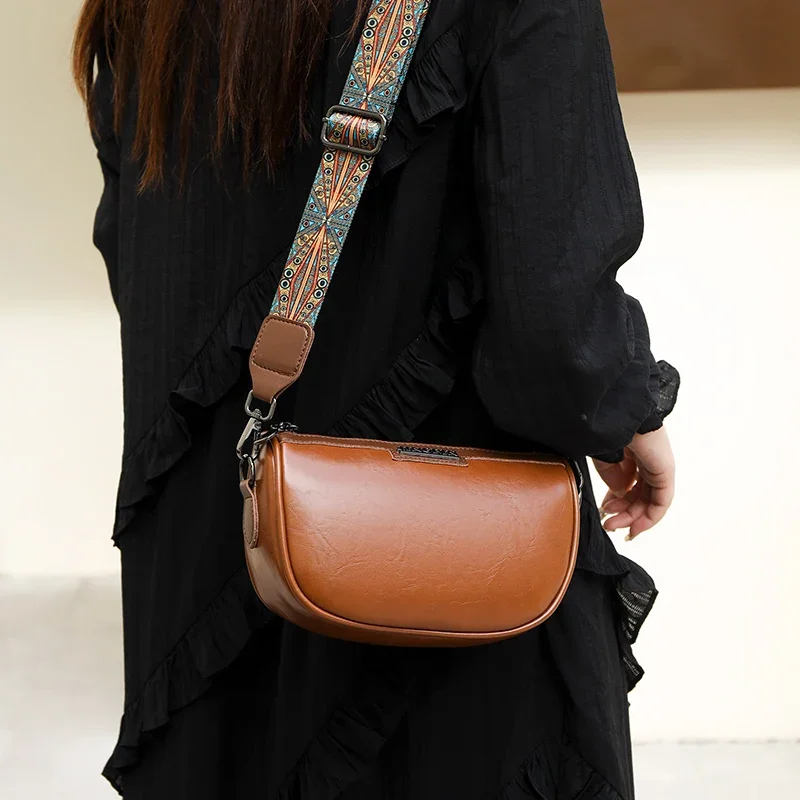 Ladies Handbags Fashion Women Shoulder Bags Vintage Solid Color Cow Leather Female Crossbody Bags for Women handbags