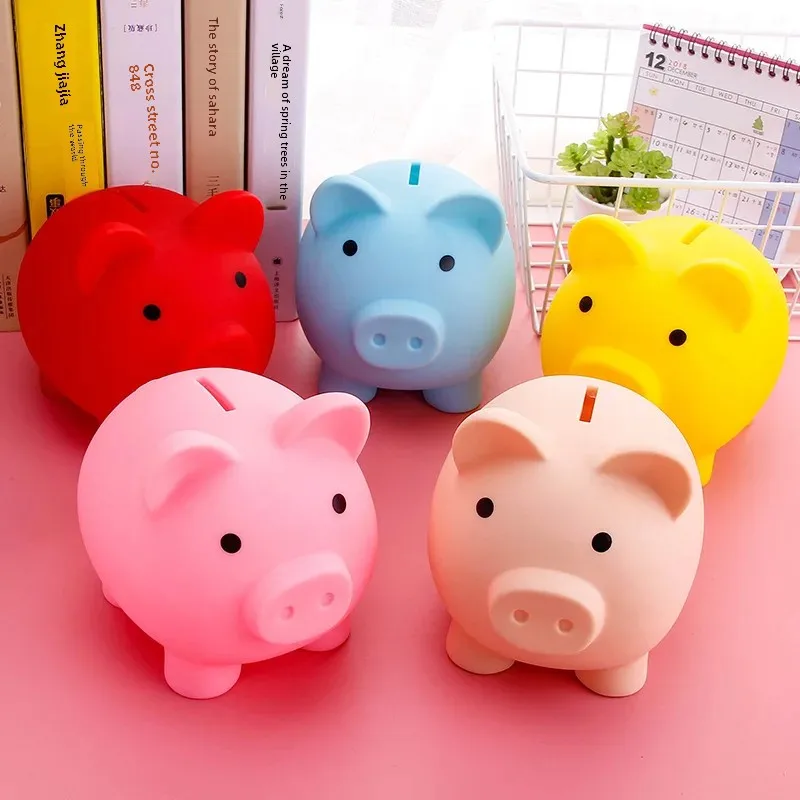 Large Capacity Creative Piggy Bank Kids Anti-Fall Savings Can Boys Girls Cartoon Cute Money Saving Jar Gift